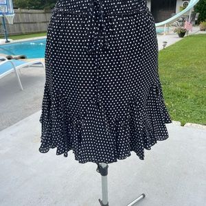 BY TOGETHER POLKA DOT ELASTIC WAIST SKIRT SIZE S